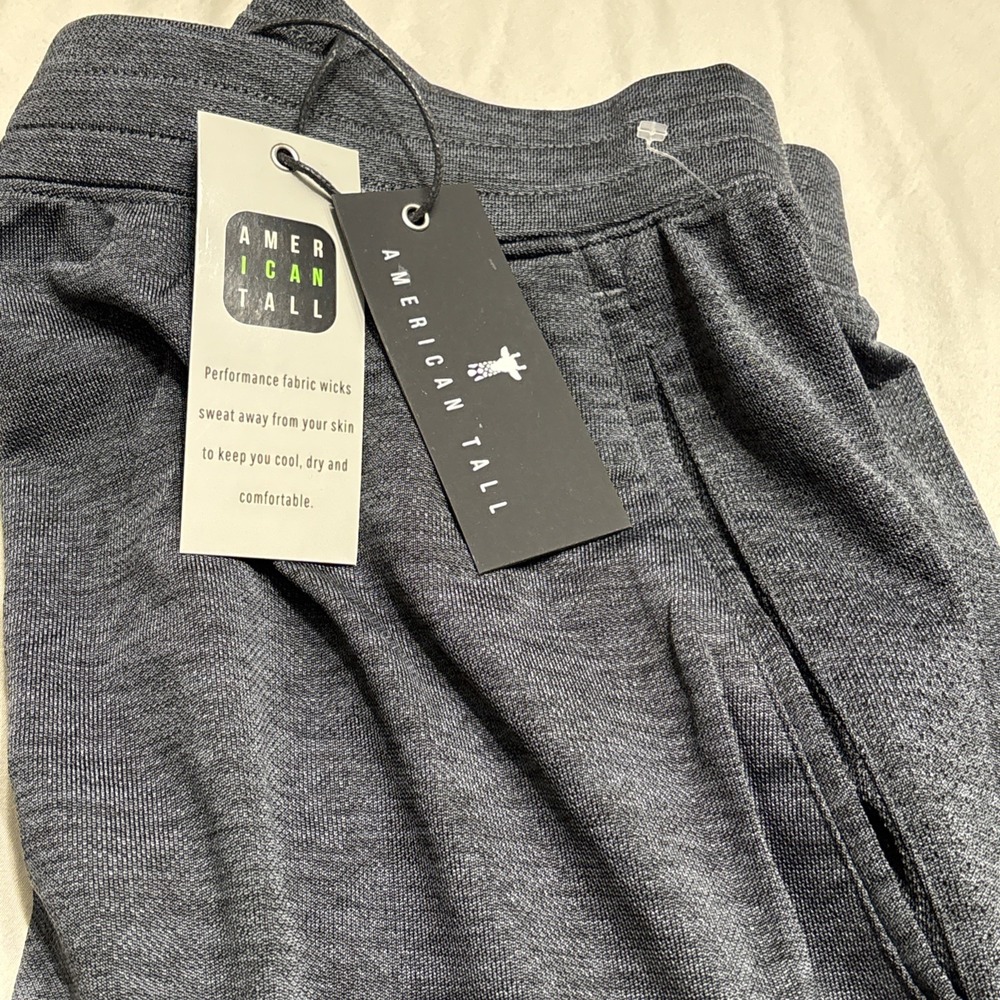 NWT American Tall mens Sz ST Jogger Athletic Sweatpants Dark Gray Pants